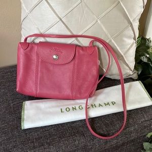 Lambskin Leather Cuir Longchamp Crossbody